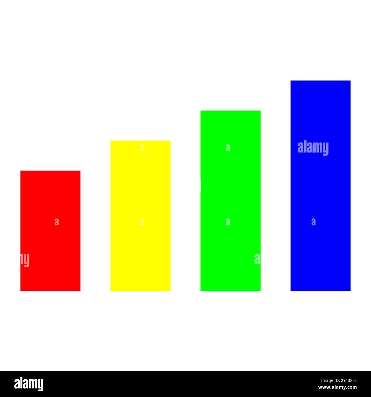 Chart icon vector. Bar Chart Graph Diagram Statistical Business Infographic Element Template. Stock Vector
