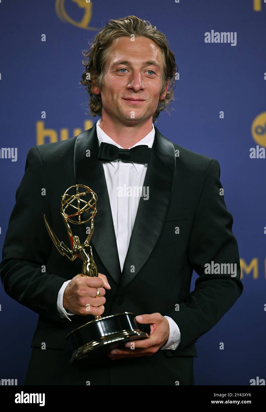 Jeremy allen white emmy awards 2024 hires stock photography and images(00)