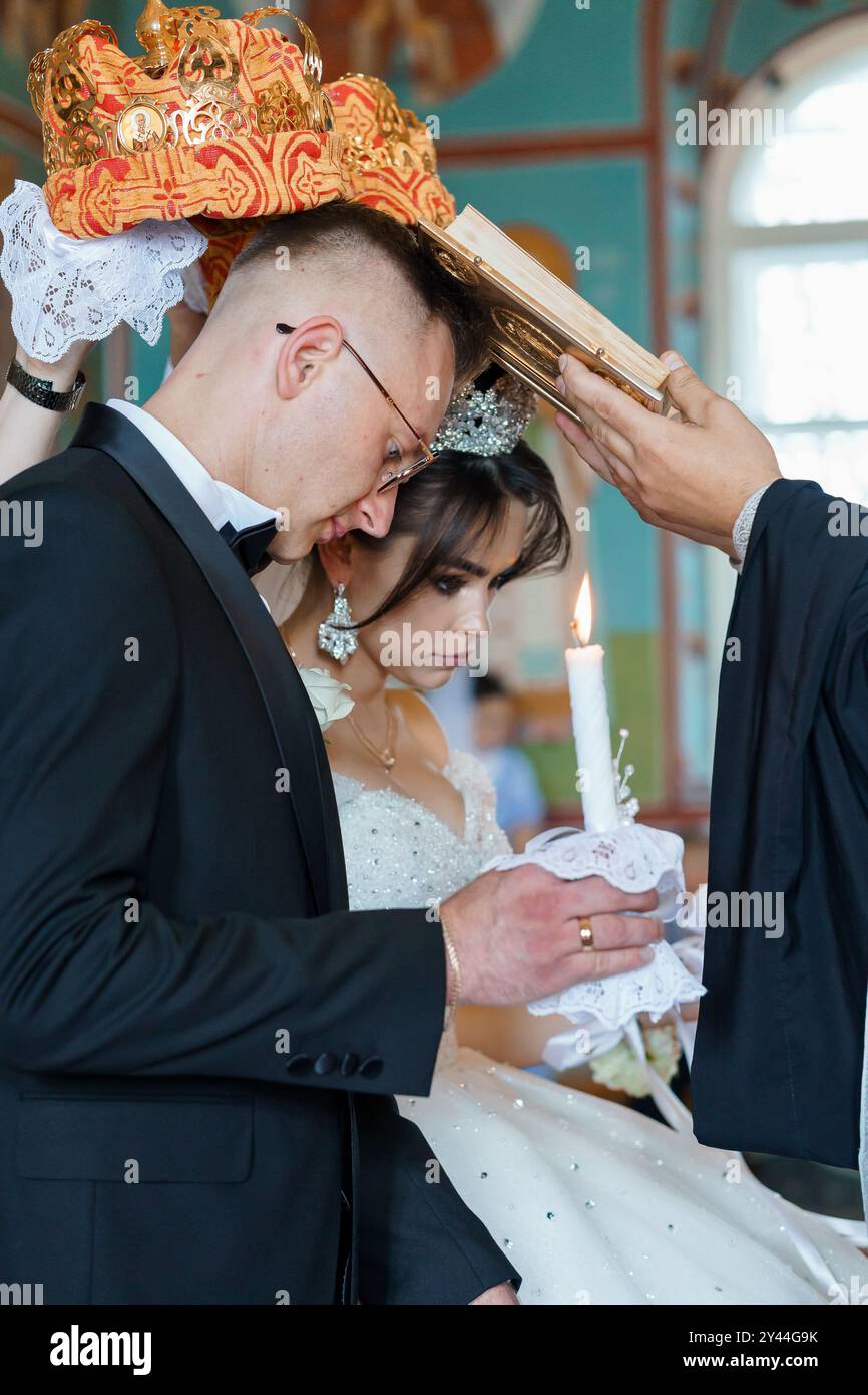 Orthodox Ritual Romantic Orthodox Wedding Ceremony with Traditional Crowning Ritual ...