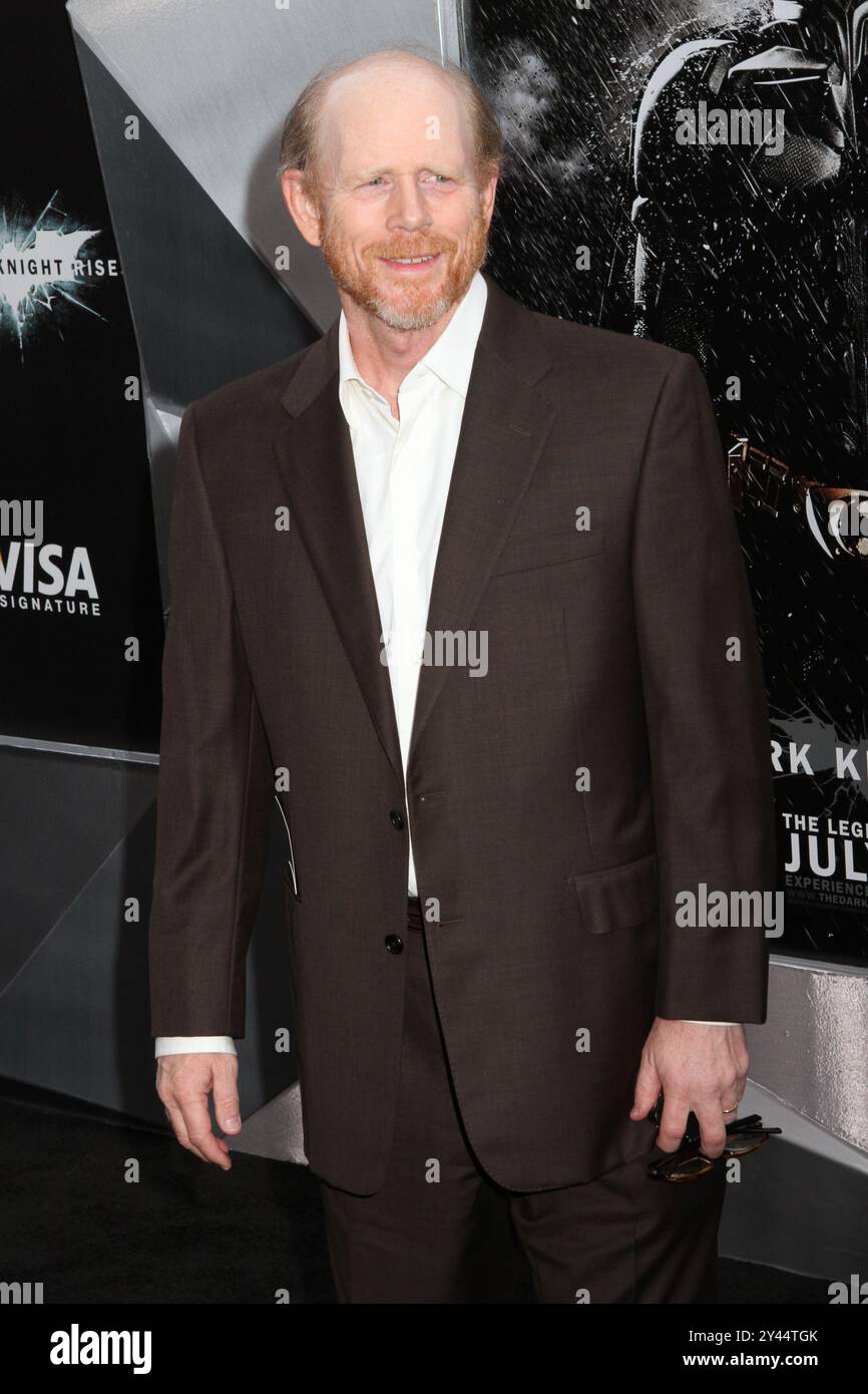 Ron Howard attends the world premiere of 'The Dark Knight Rises' in New ...