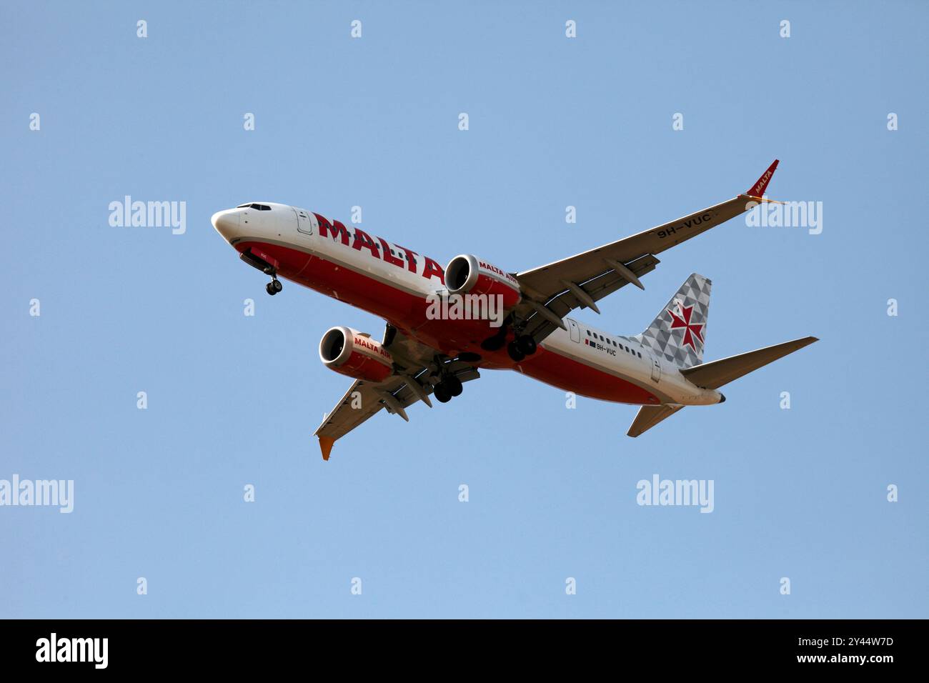 9H-VUC Malta Air Boeing 737-MAX Stock Photo
