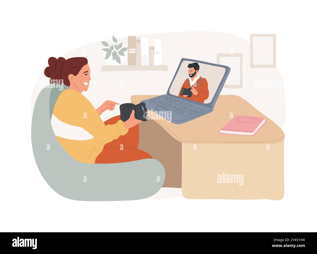 Photography isolated cartoon vector illustrations Stock Vector Image ...