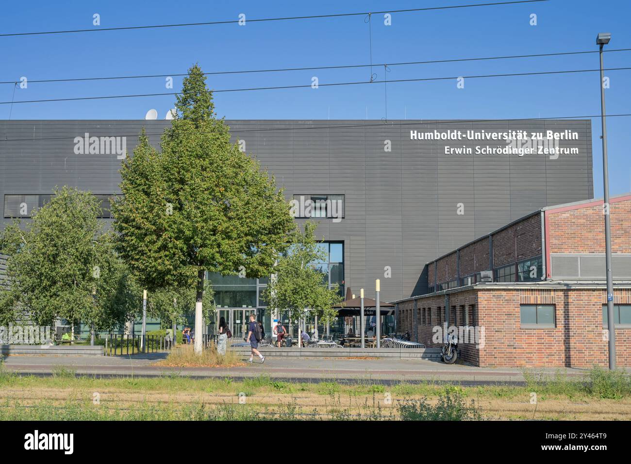 Erwin Schrödinger Zentrum, Rudower Chaussee, Adlershof, Treptow-Köpenick, Berlin, Deutschland Stock Photo