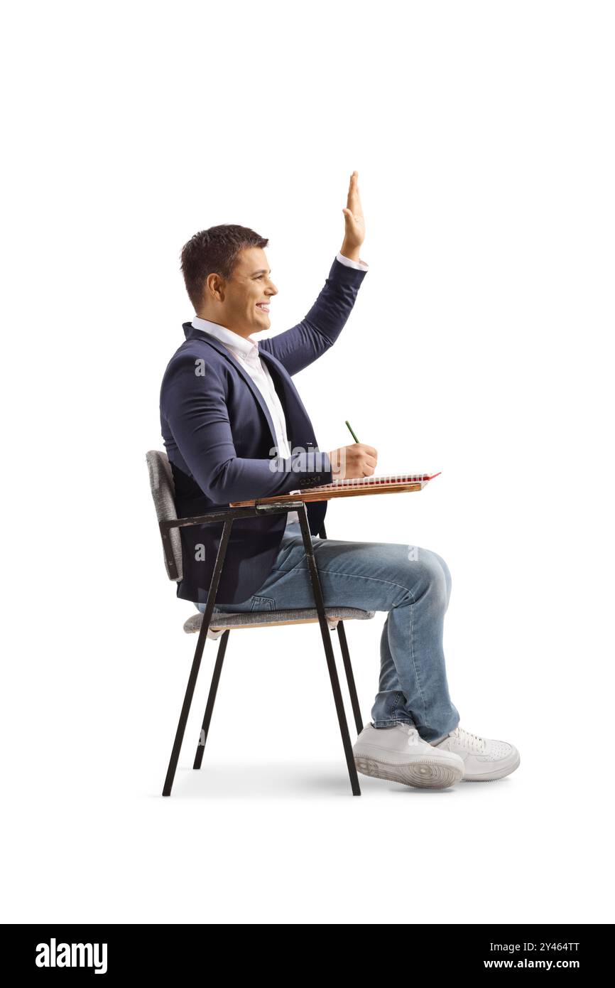 Student sit in school Cut Out Stock Images & Pictures - Alamy