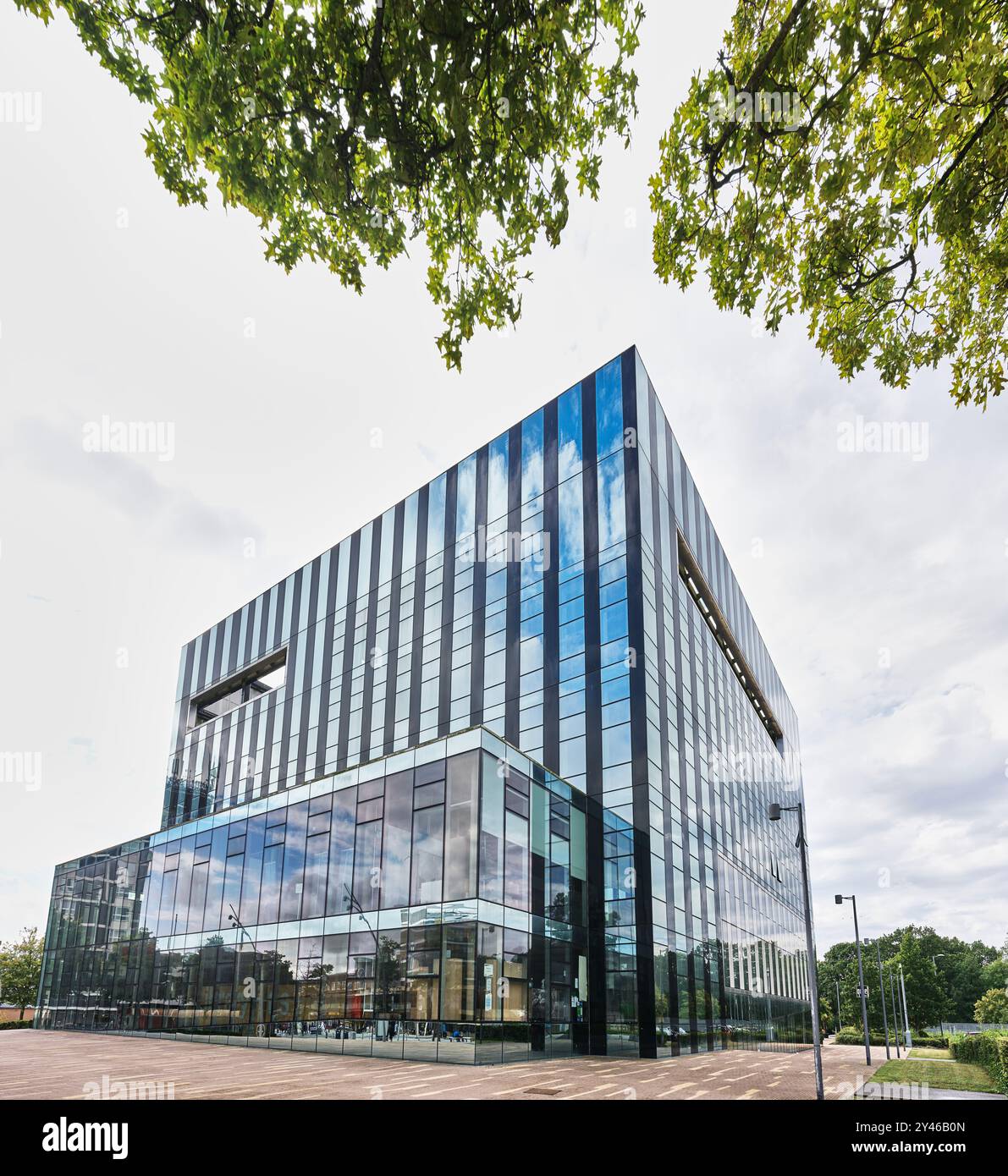 The Cube building, which houses local government offices, Corby, England. Stock Photo