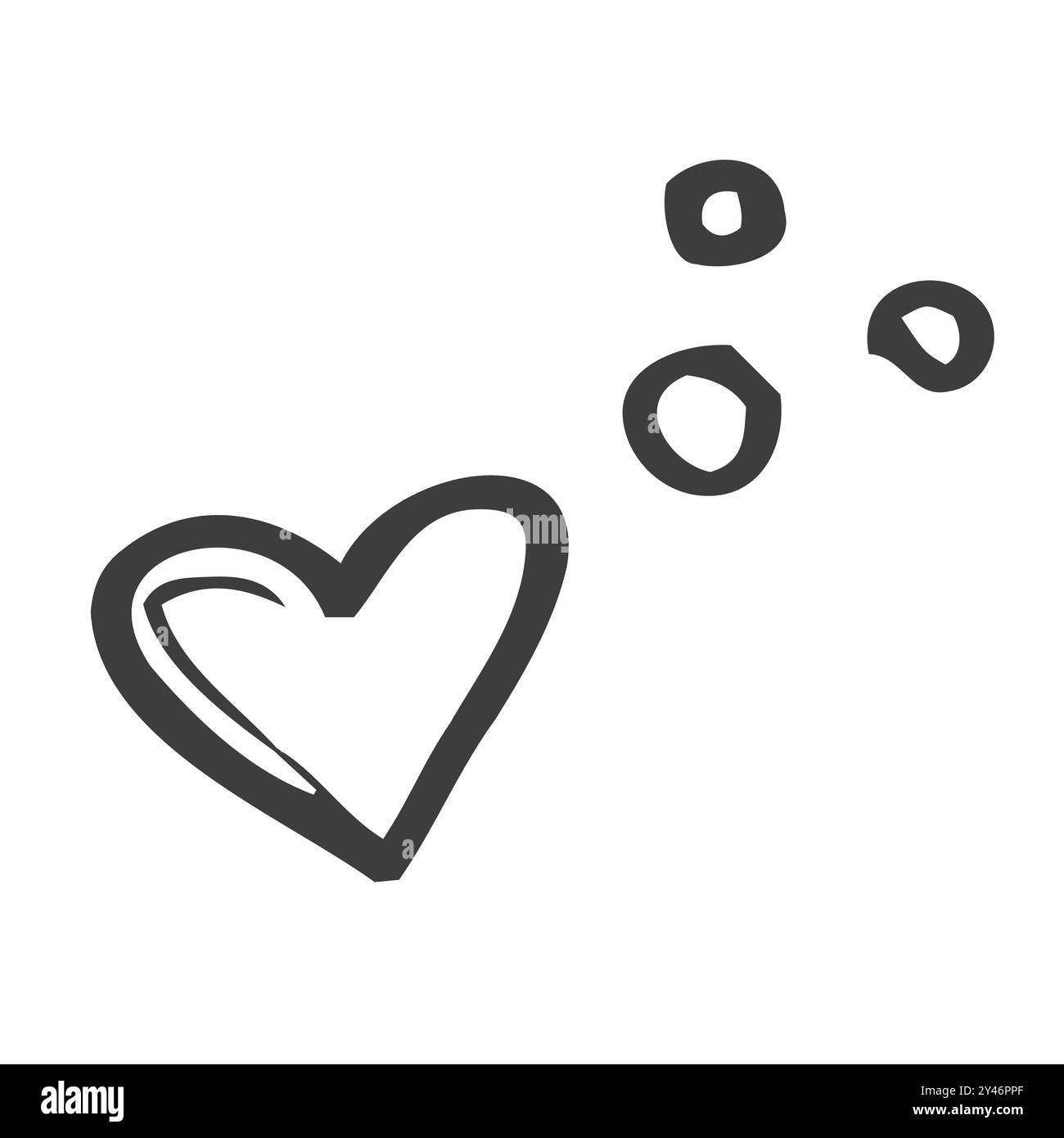 Hand drawn hearts. Heart doodle illustration Stock Vector Image & Art ...