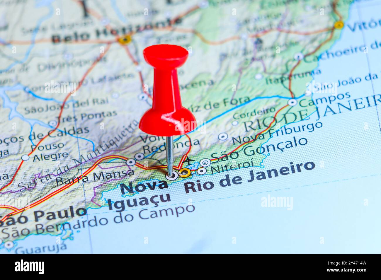 Nova iguacu map hi-res stock photography and images - Alamy