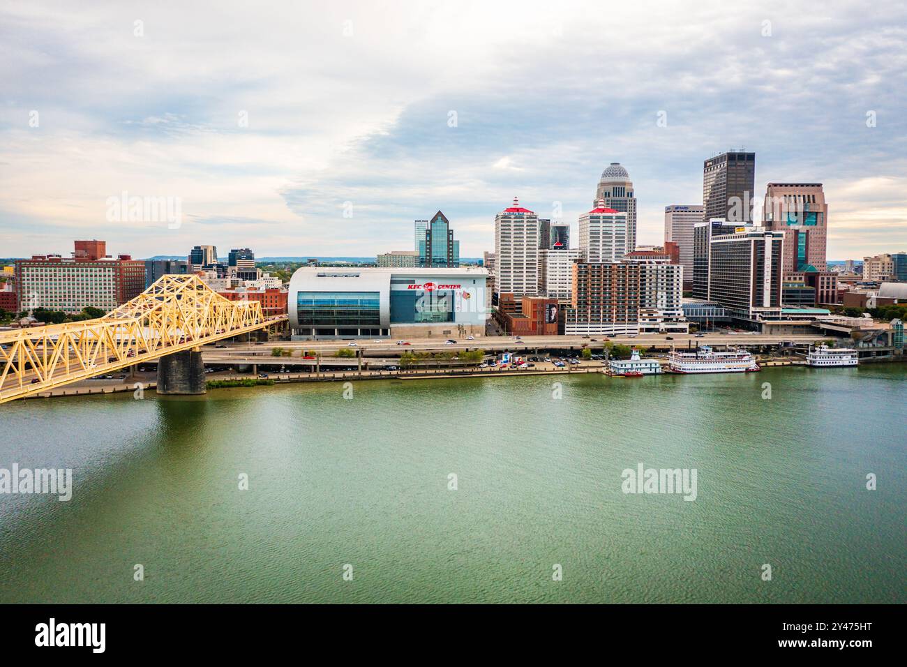 Louisville kentucky ky city streets hi-res stock photography