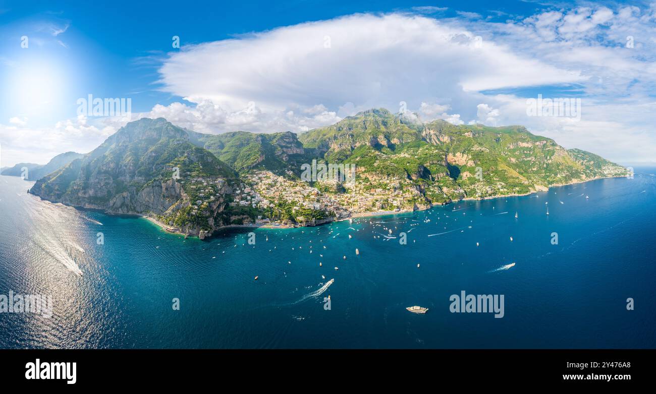 Landscape with famous Amalfi Coast, Italy Stock Photo - Alamy