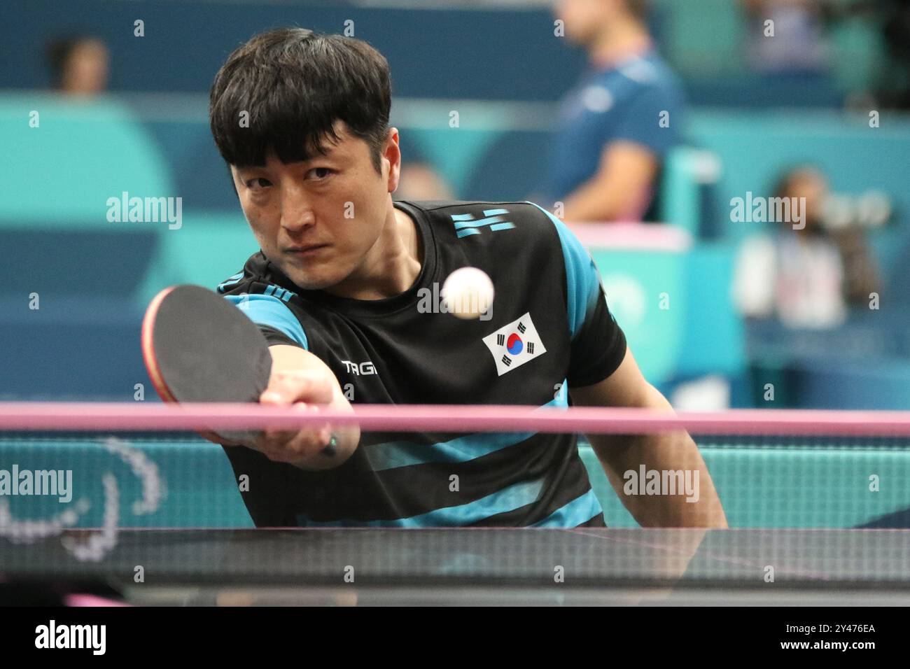 Jung Gil KIM of the Republic of Korea in the Para Table Tennis - Men's ...