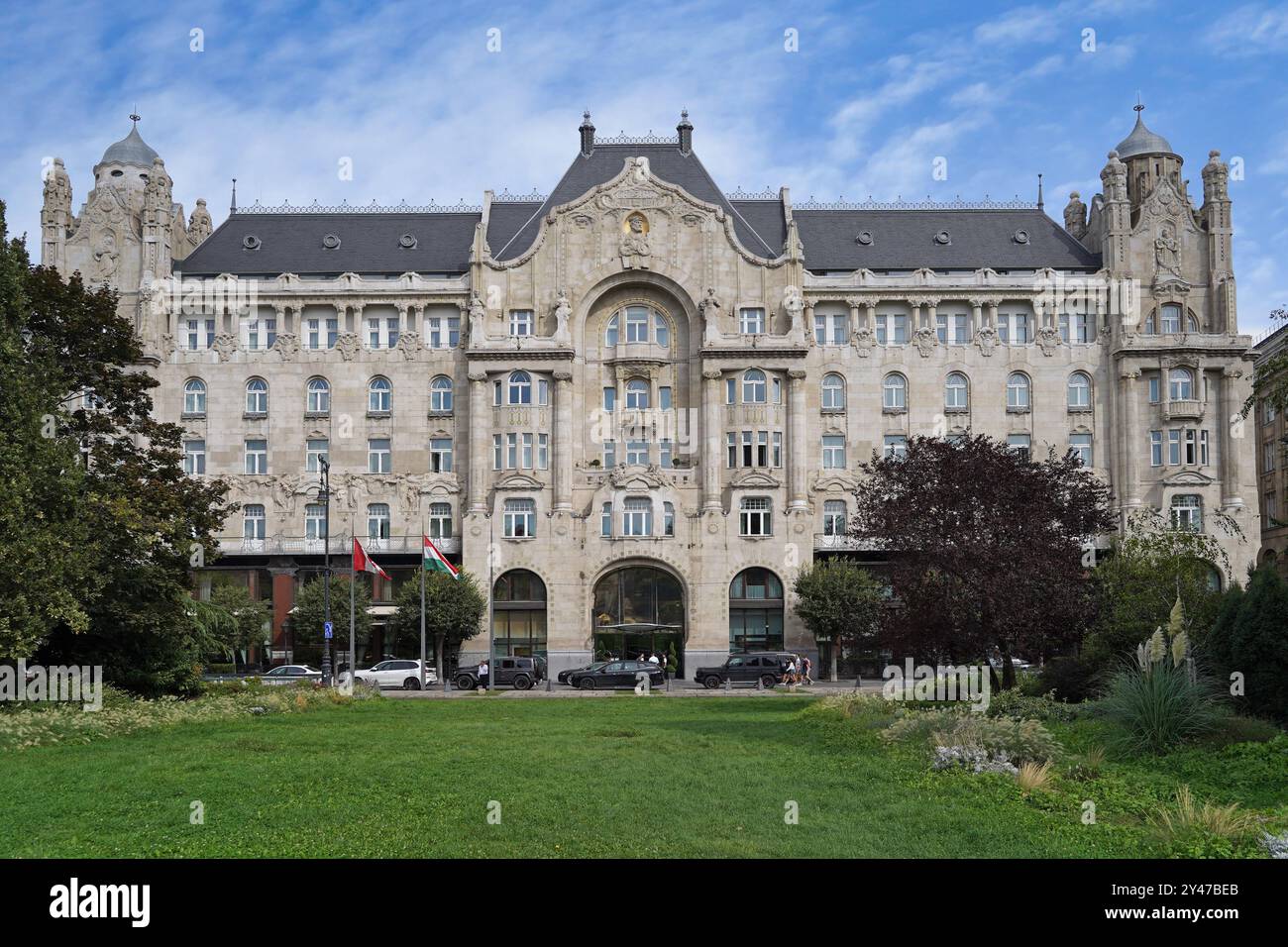 Gresham Palace Hotel, Budapest Stock Photo