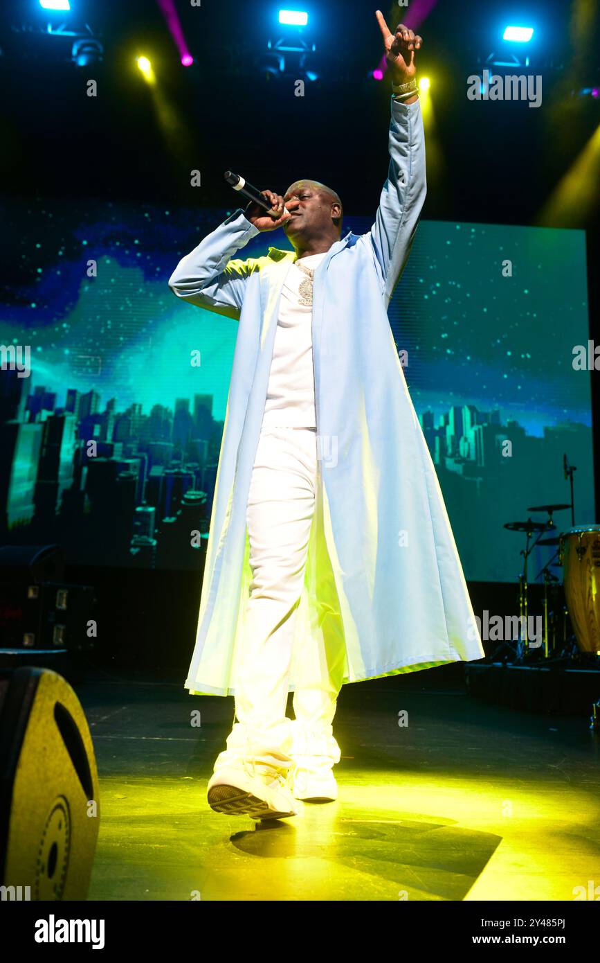 Hollywood, USA. 15th Sep, 2024. HOLLYWOOD, FLORIDA - SEPTEMBER 15: Akon ...