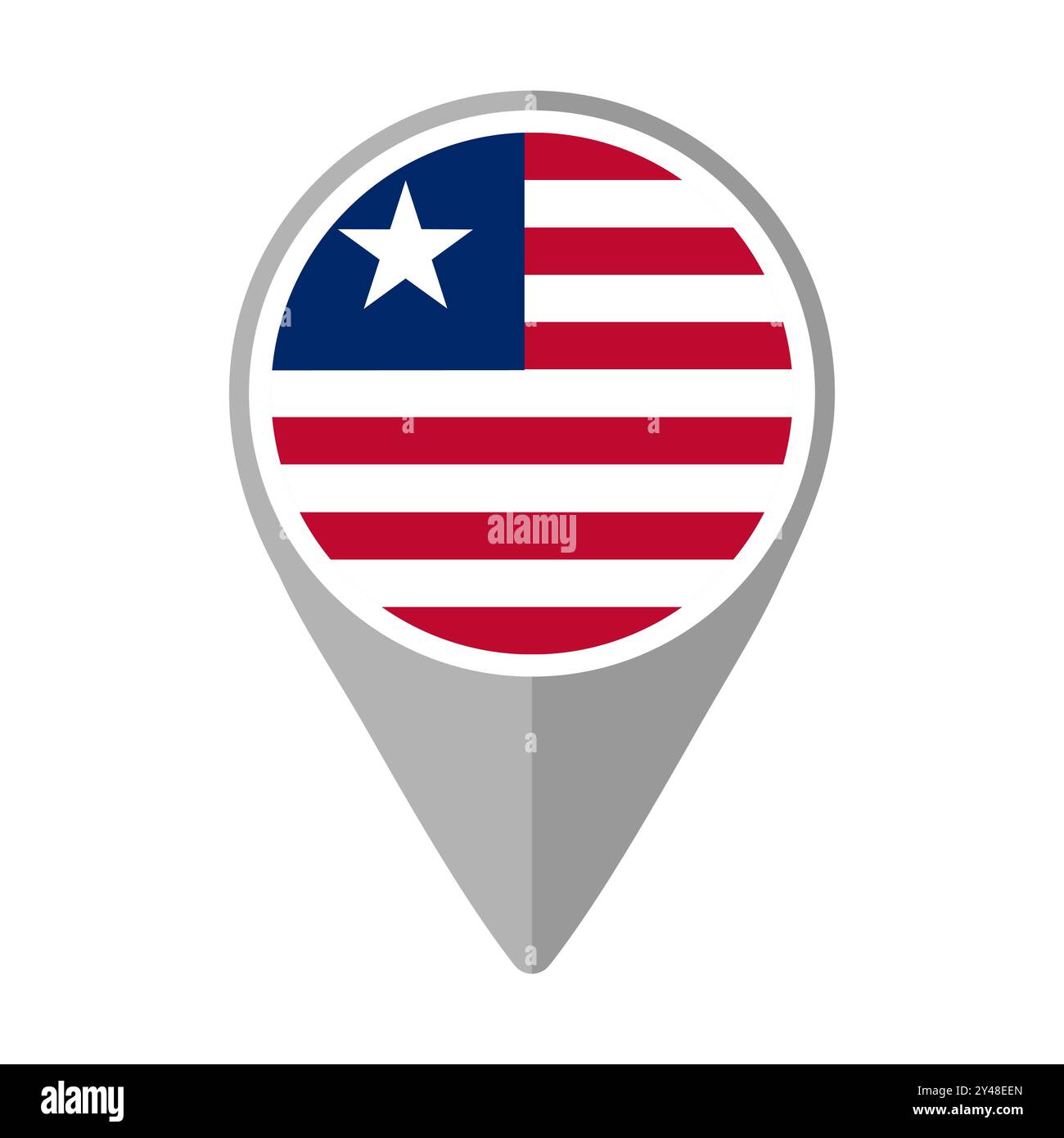 Liberia flag in map Stock Vector Images - Alamy