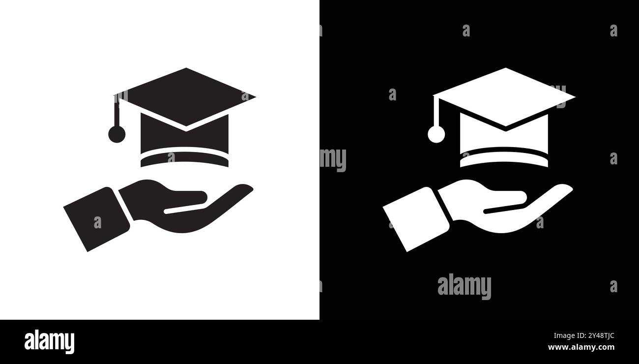 Accessible or free education icon Black line art vector in black and ...