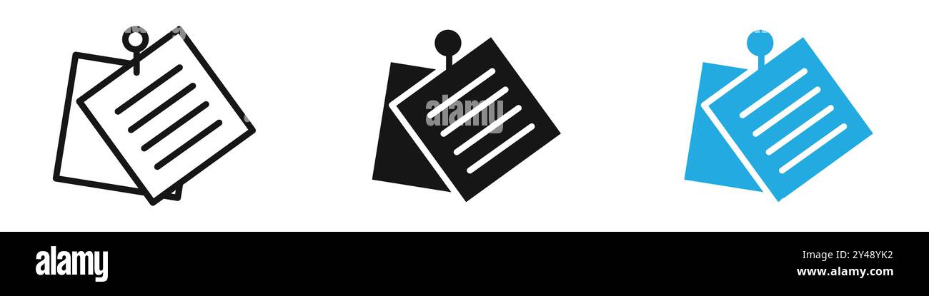 Sticky note black outline hi-res stock photography and images - Alamy