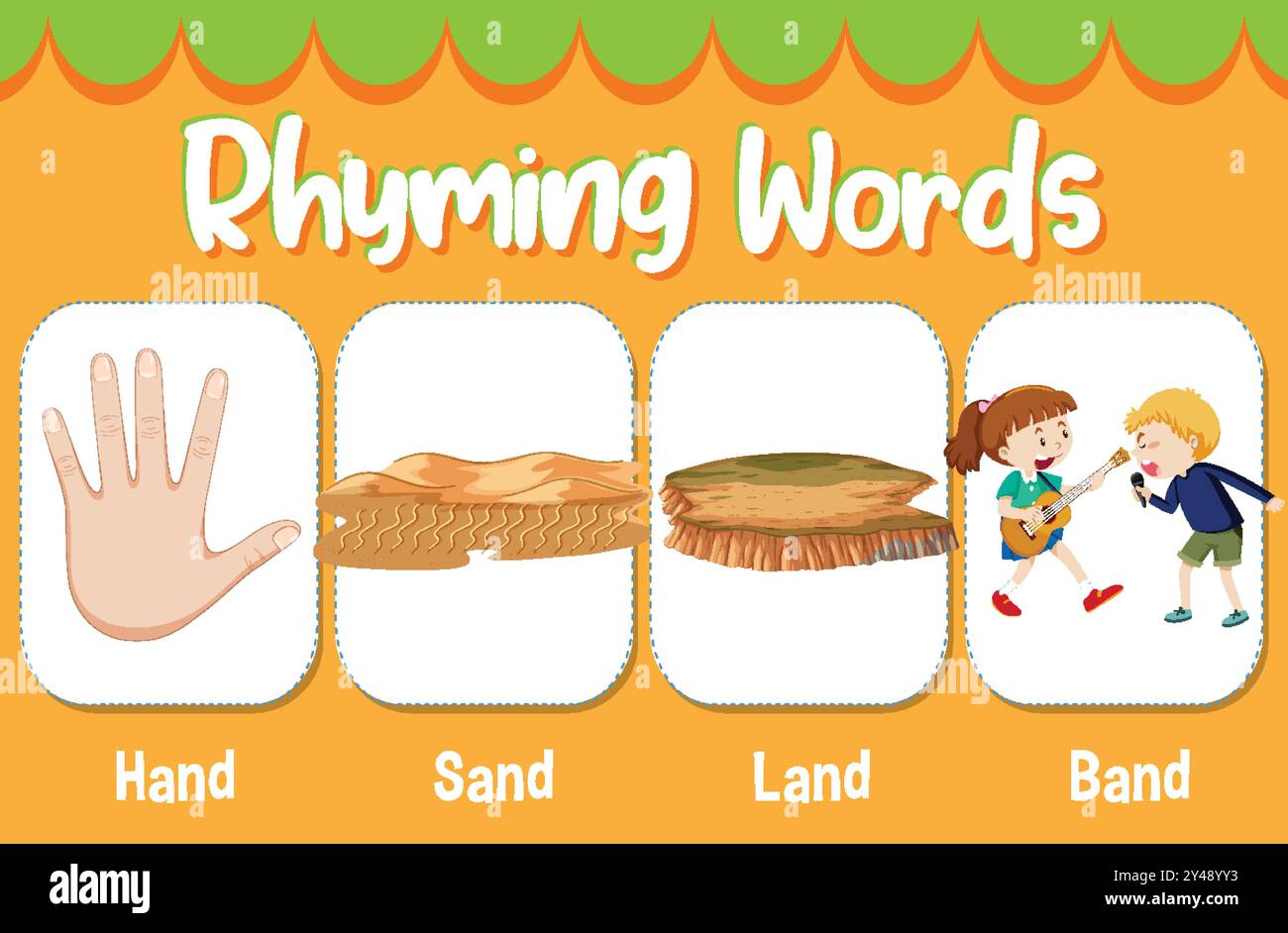 Illustration of words that rhyme Stock Vector Image & Art - Alamy