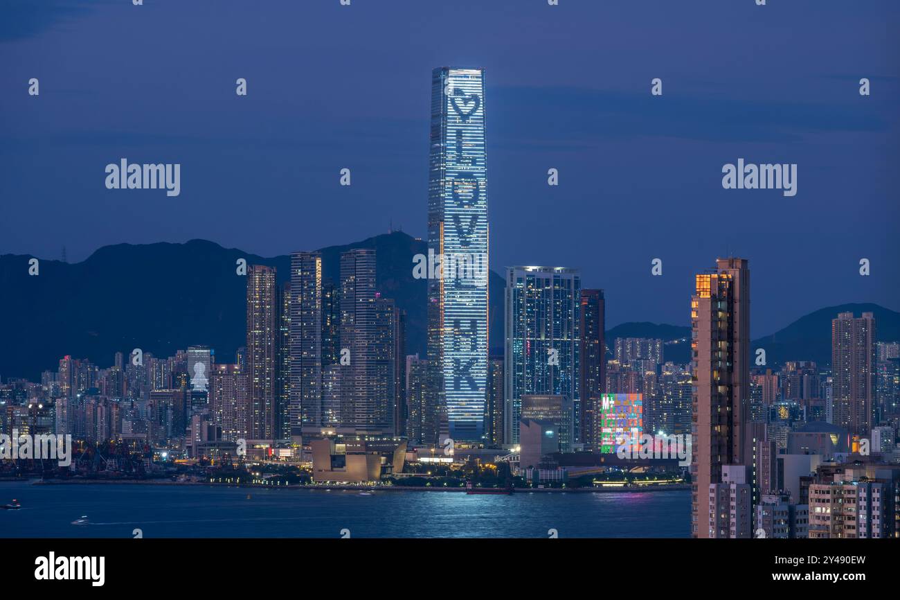 The ICC International Commerce Centre, and Hong Kong's brand new M+ ...