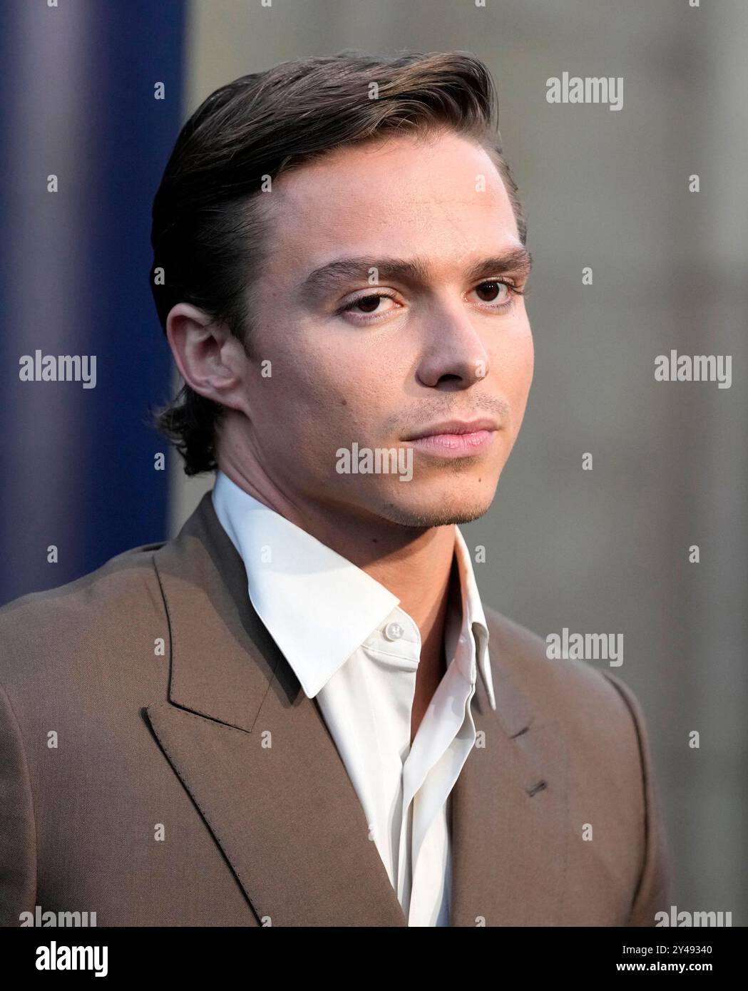 Nicholas September Nicholas Alexander Chavez poses at the premiere of the Netflix series ...