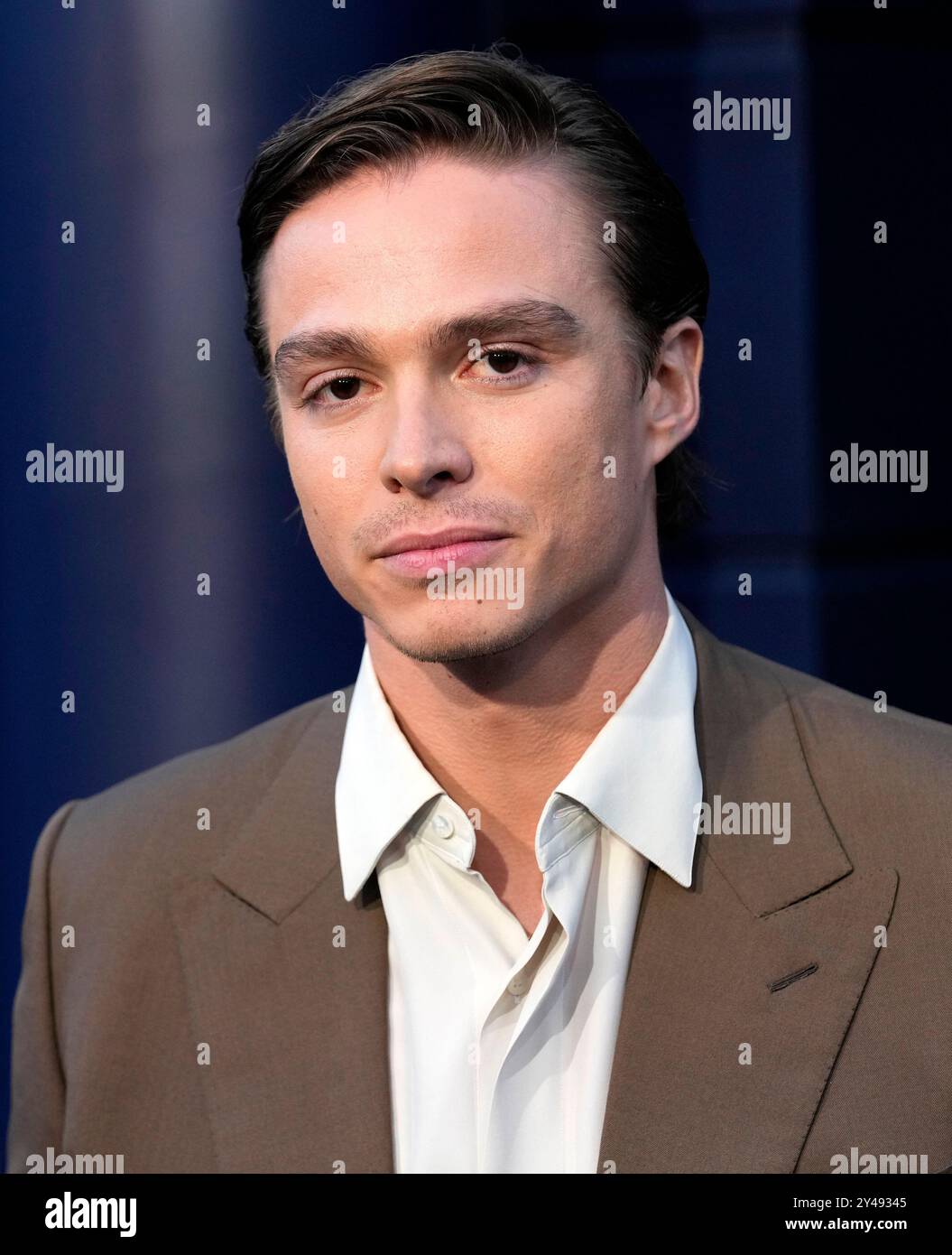 Nicholas September Nicholas Alexander Chavez poses at the premiere of the Netflix series ...
