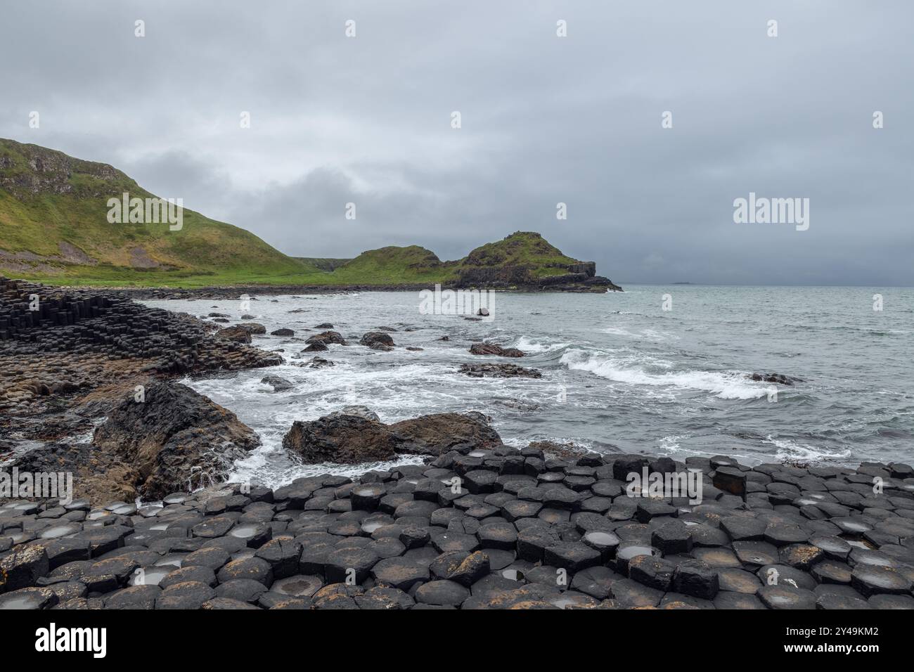 Giant's Causeway, Northern Ireland, showcases hexagonal basalt columns ...