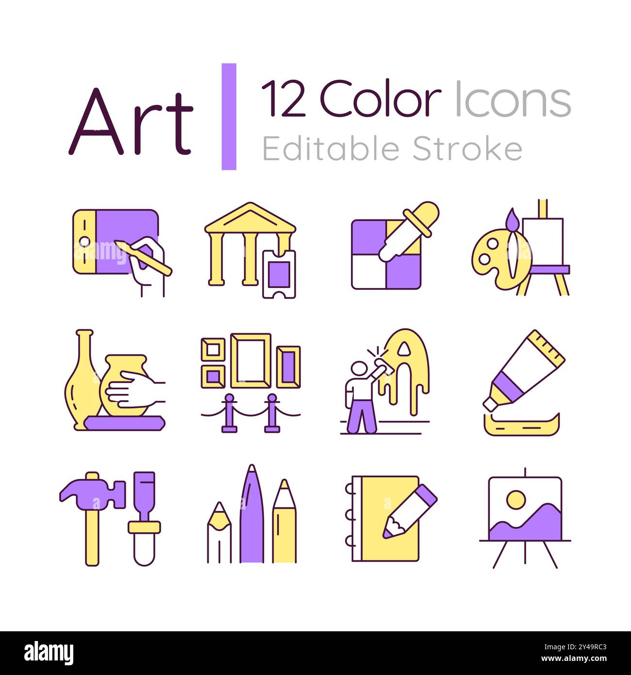 Artist color palette clipart Stock Vector Images - Alamy
