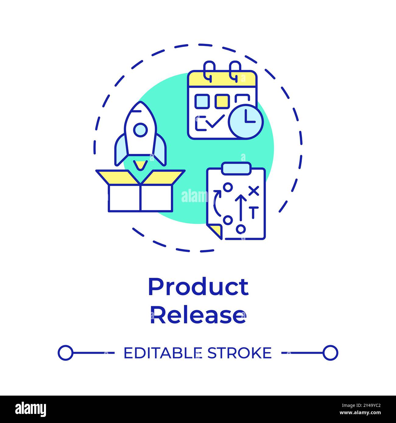 Product release multi color concept icon Stock Vector Image & Art - Alamy