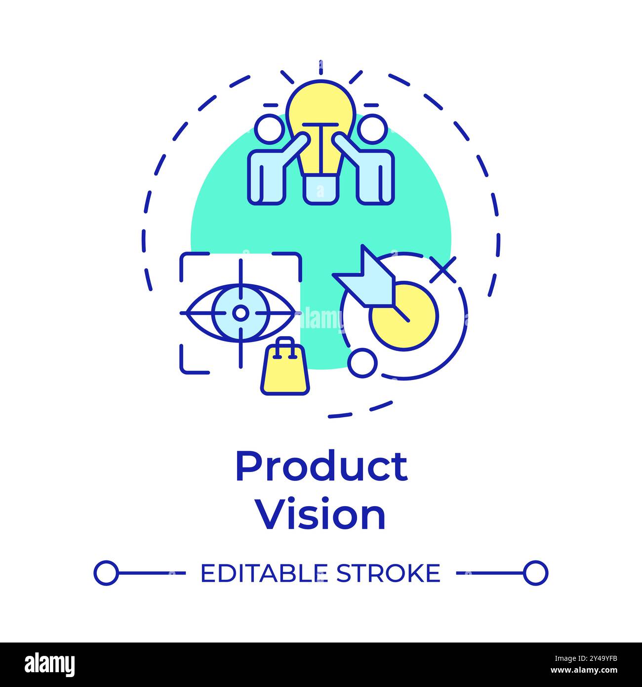 Product vision multi color concept icon Stock Vector Image & Art - Alamy