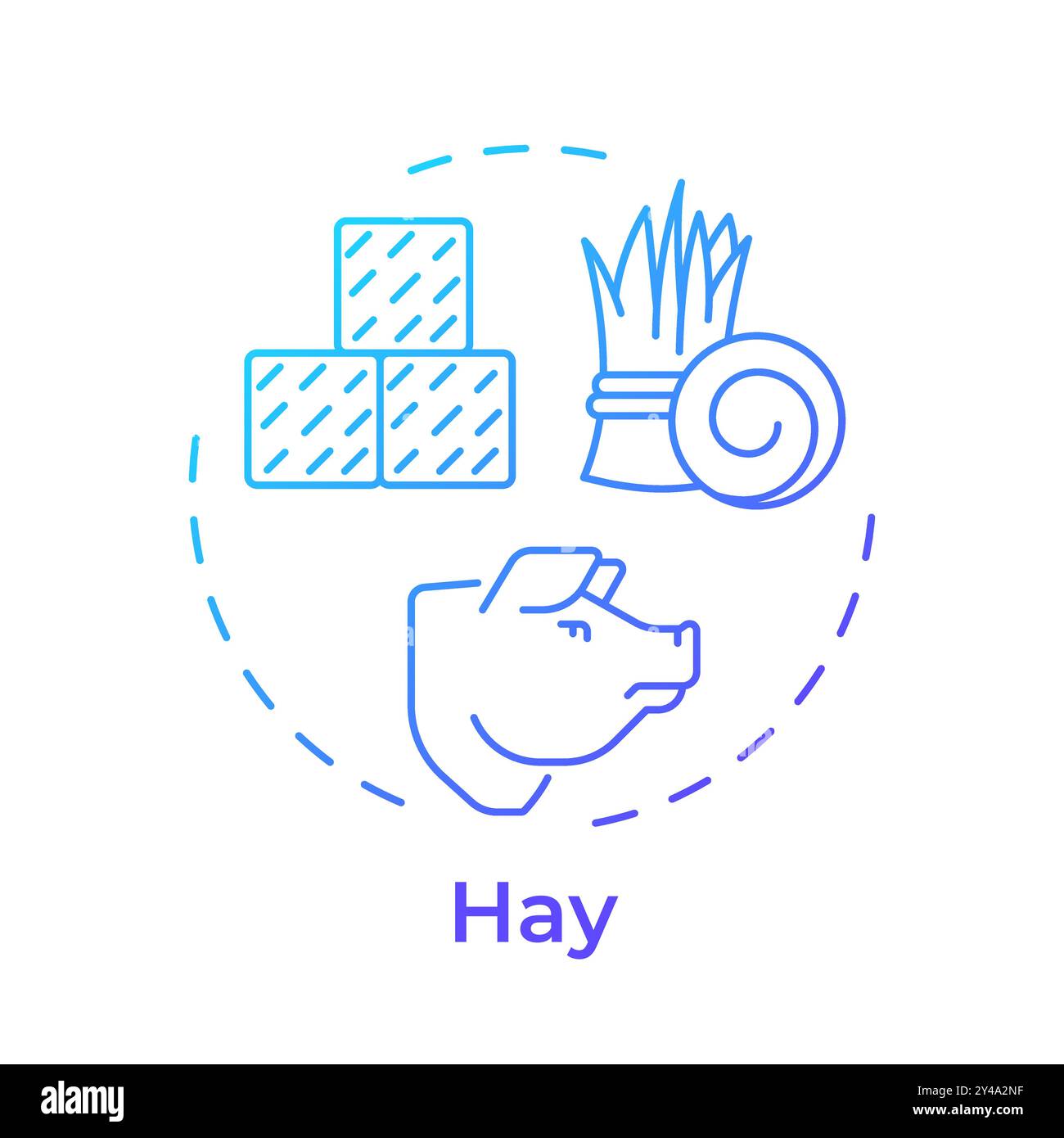 Hay feeding Stock Vector Images - Alamy