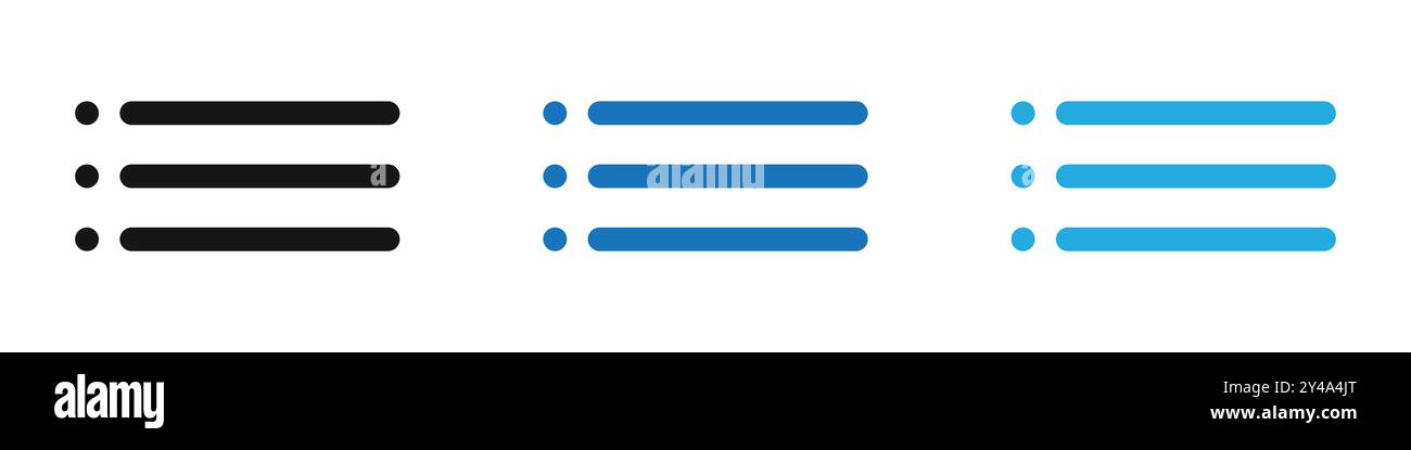 Menu icon vector line logo mark or symbol set collection outline style ...