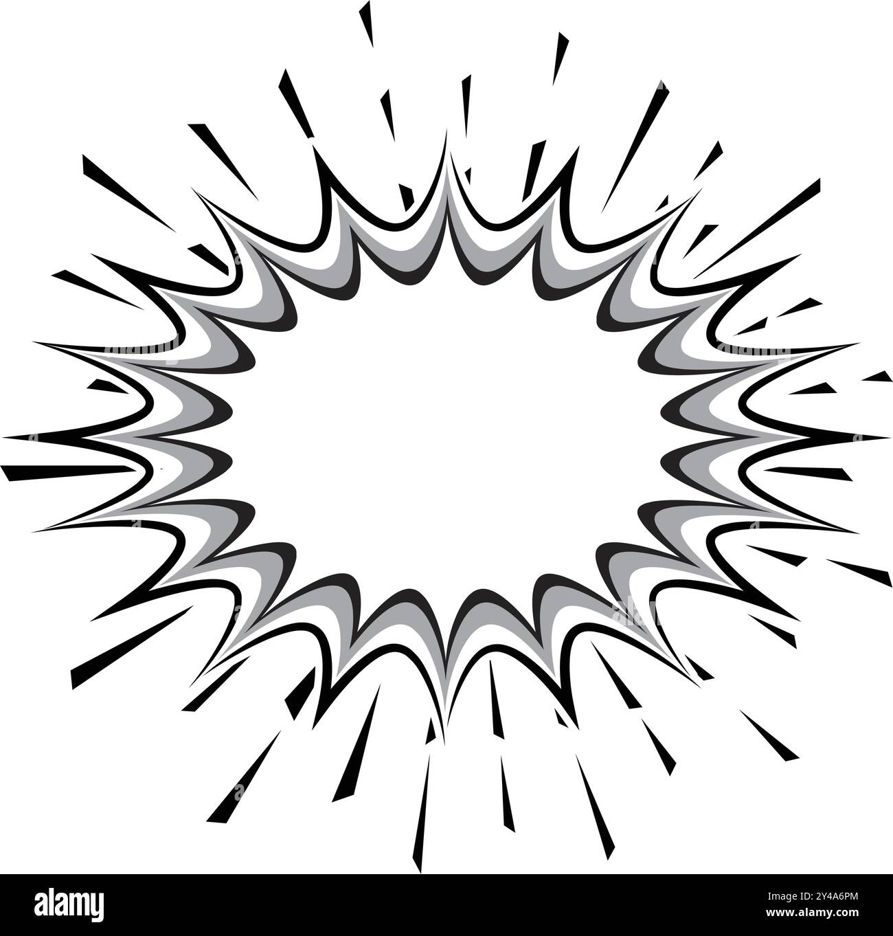 Explosion Pop art cartoon comic isolated. Vector illustration Stock ...