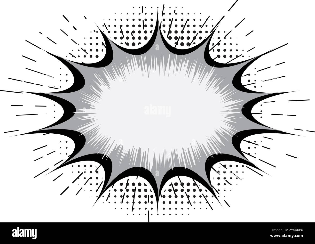 Explosion Pop art cartoon comic isolated. Vector illustration Stock ...
