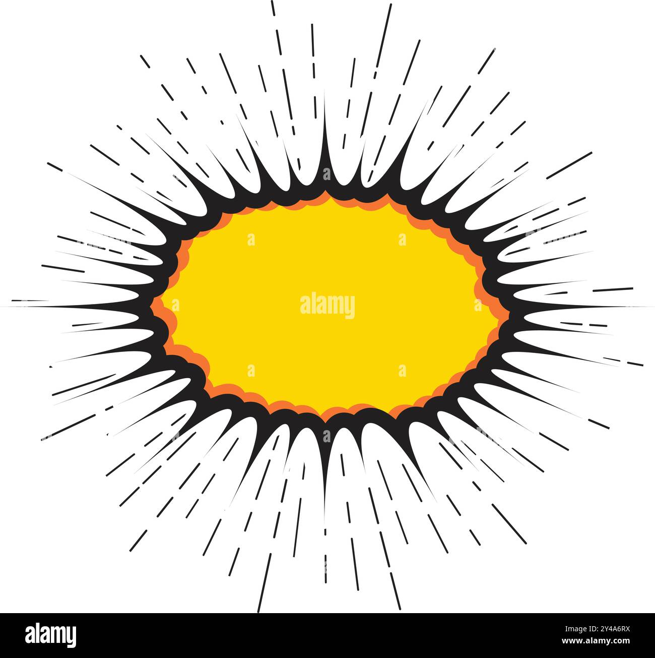 Explosion Pop art cartoon comic isolated. Vector illustration Stock ...