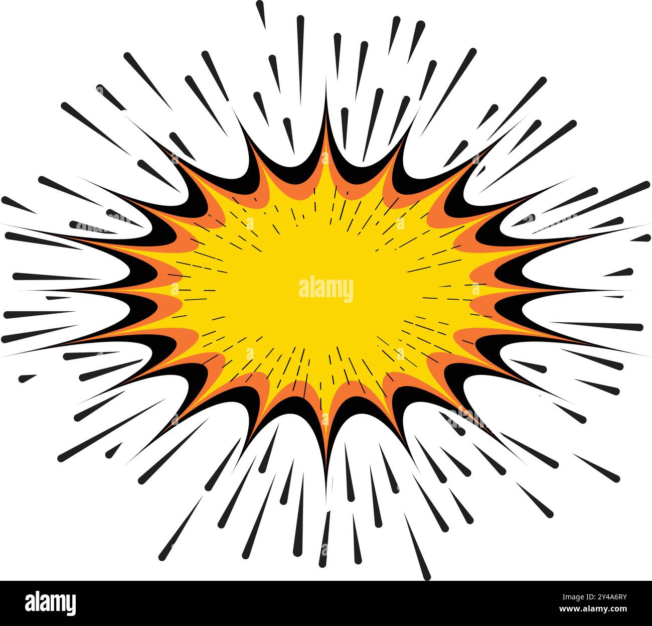 Explosion Pop art cartoon comic isolated. Vector illustration Stock ...