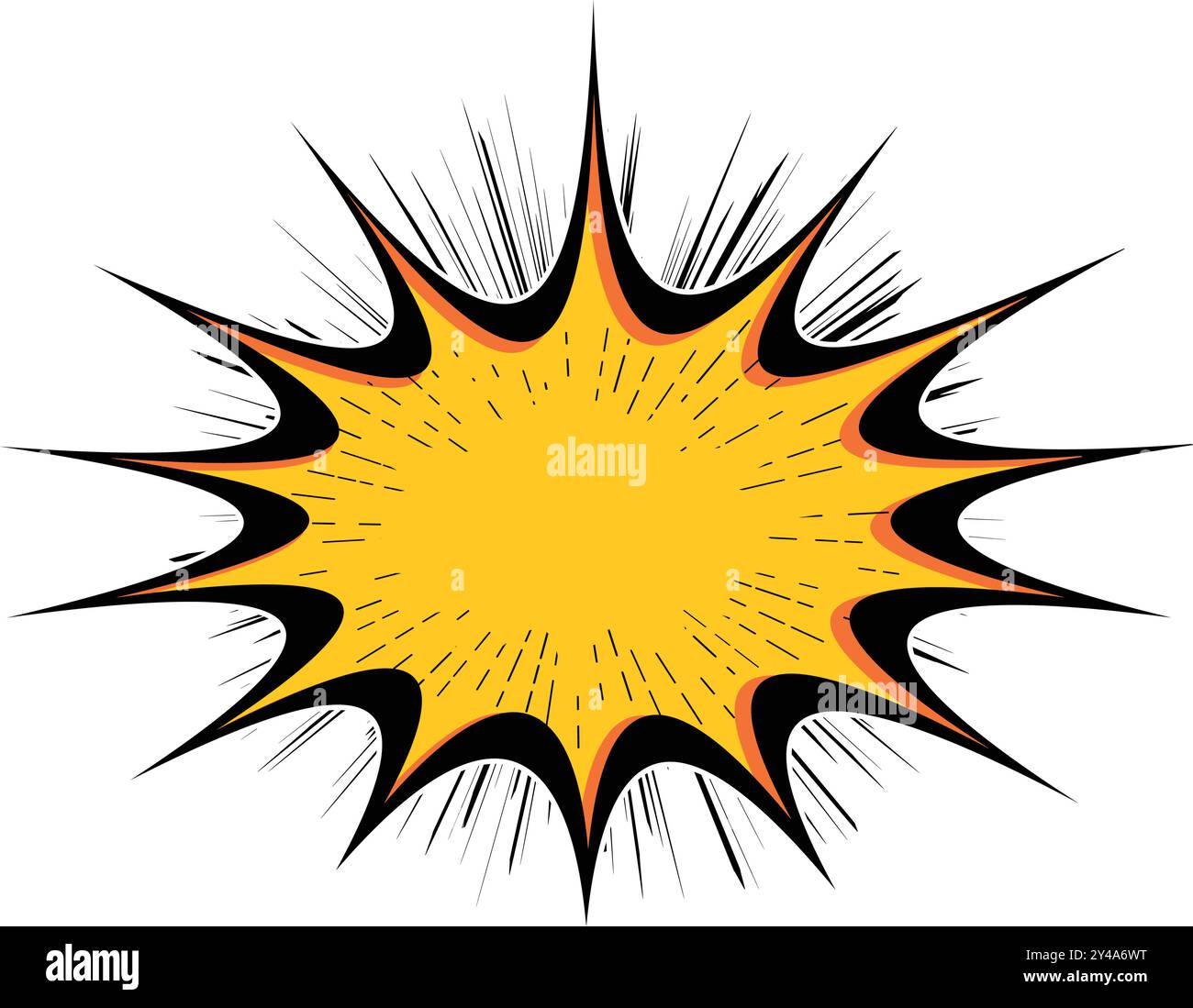 Explosion Pop art cartoon comic isolated. Vector illustration Stock ...