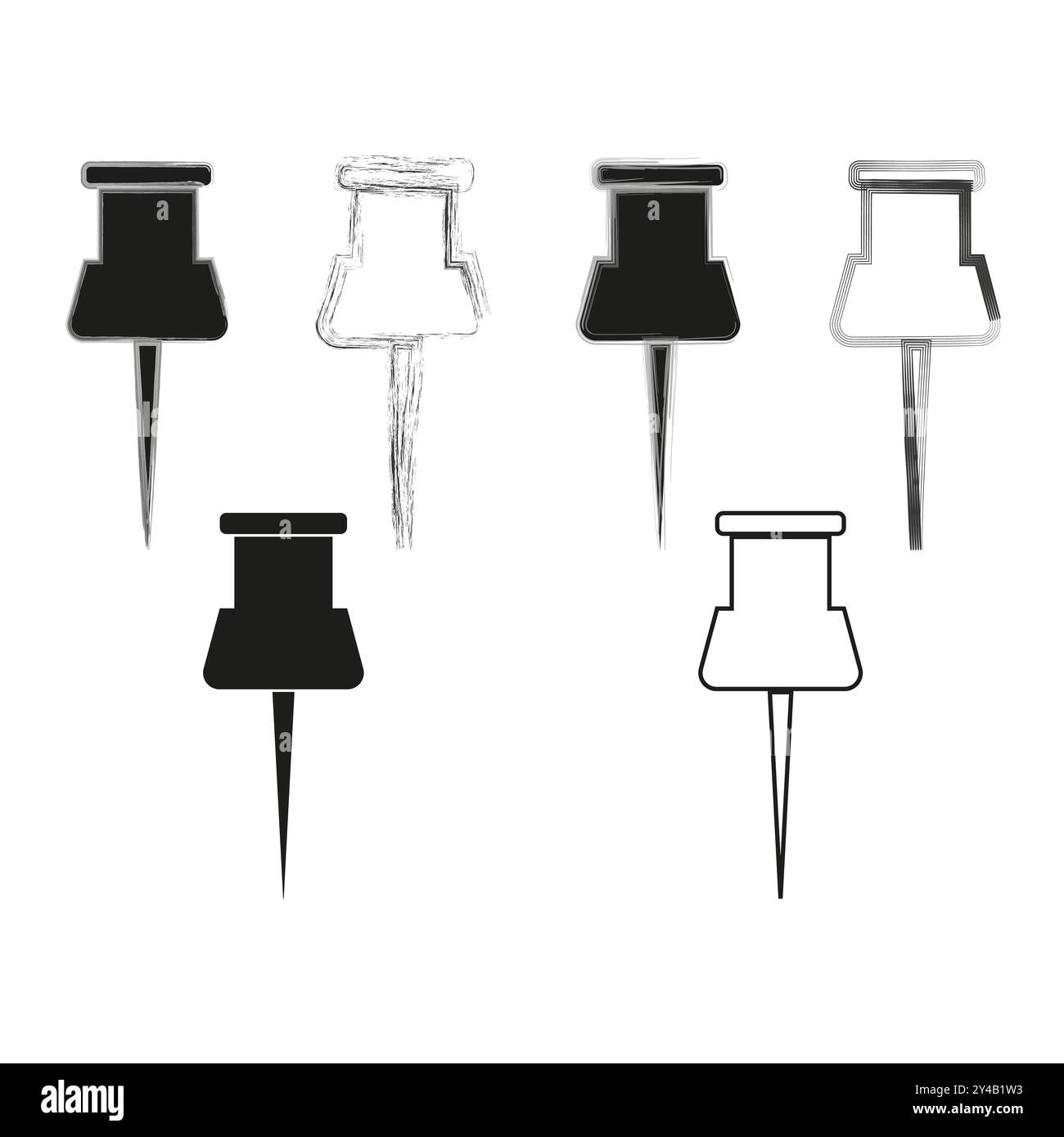 Detailing Pin Pin detail Stock Vector Images - Alamy