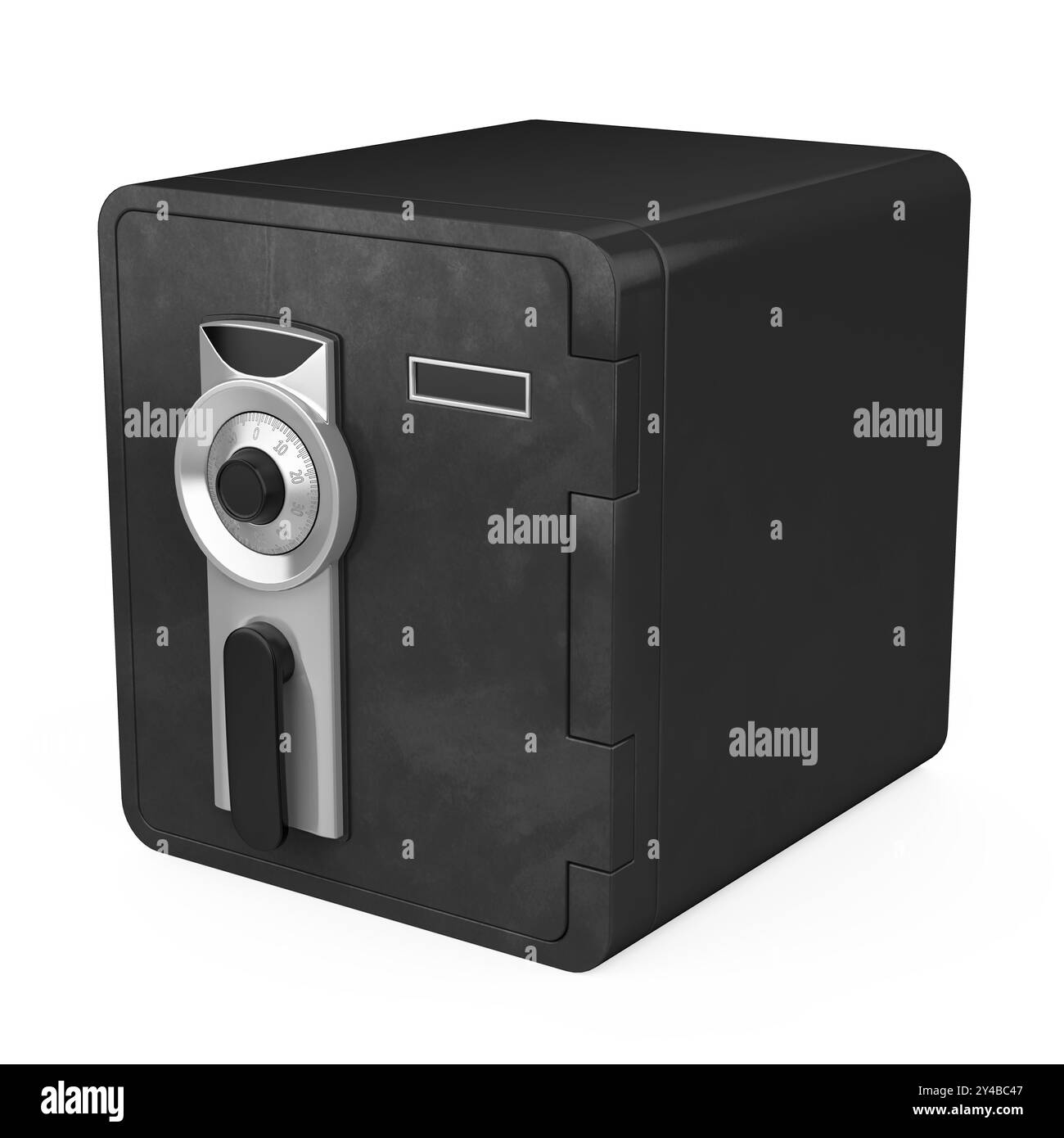 Steel safe box isolated stock photo alamy