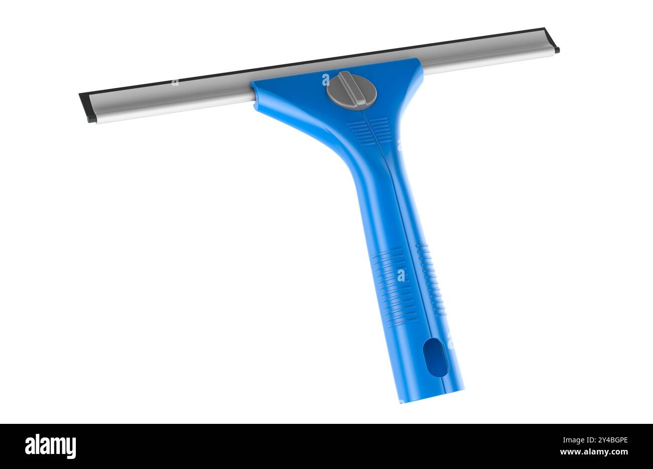 Window Squeegee Background Rubber squeegee blade, window squeegee. 3D rendering isolated on white ...