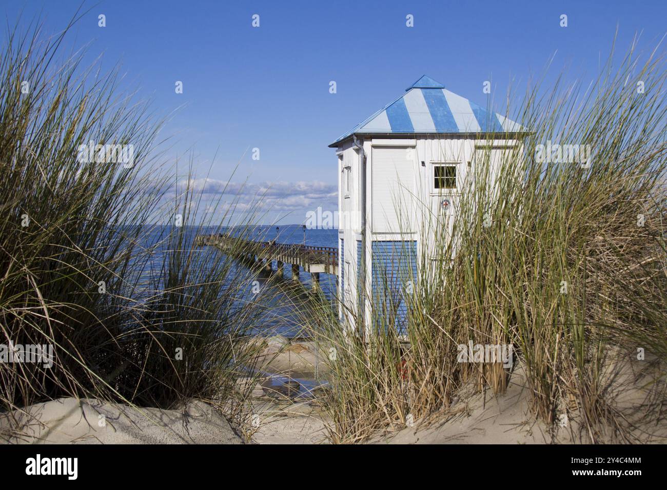 Lubmin pier Stock Photo