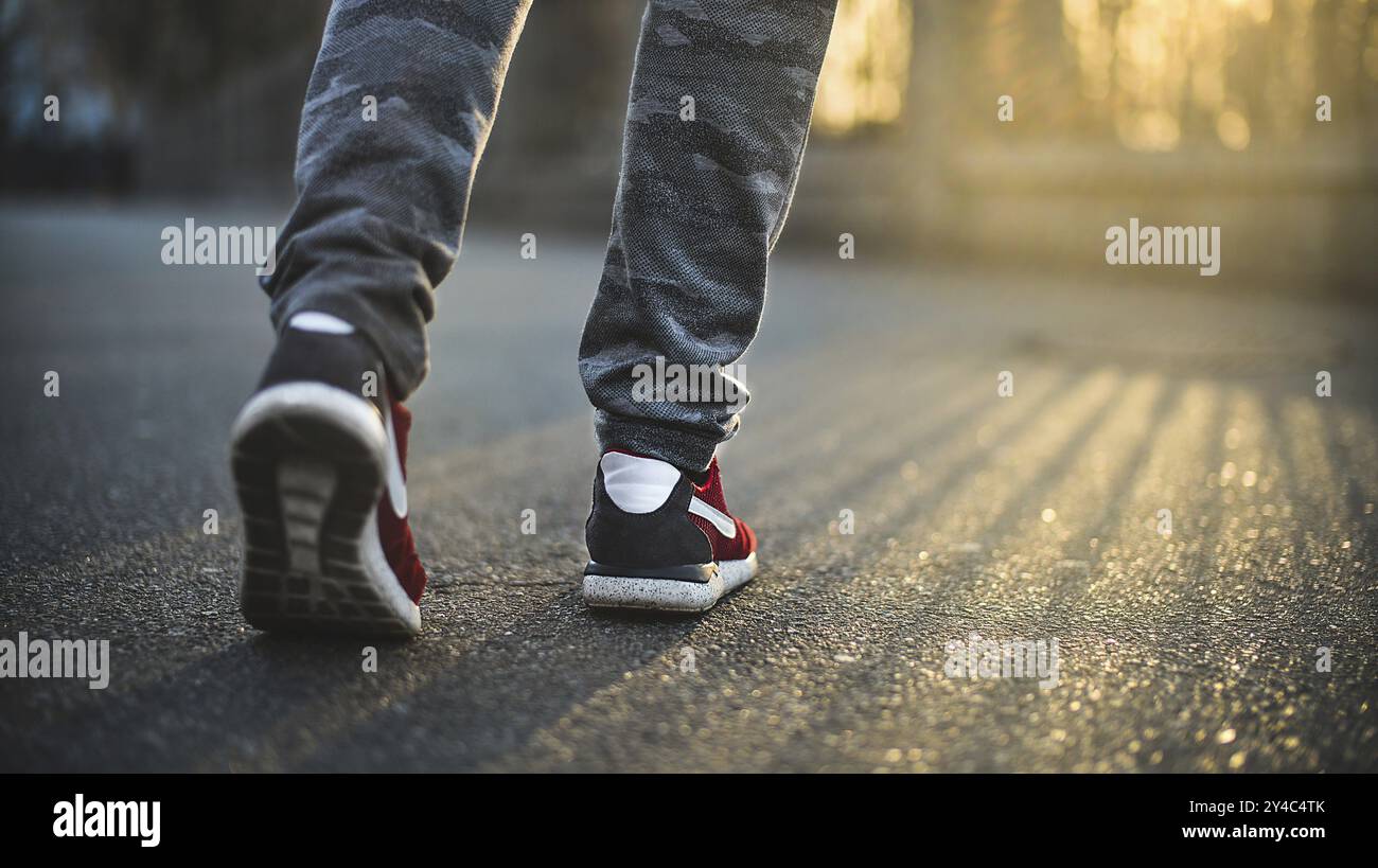 Man in red sneakers exercises hi-res stock photography and images - Alamy