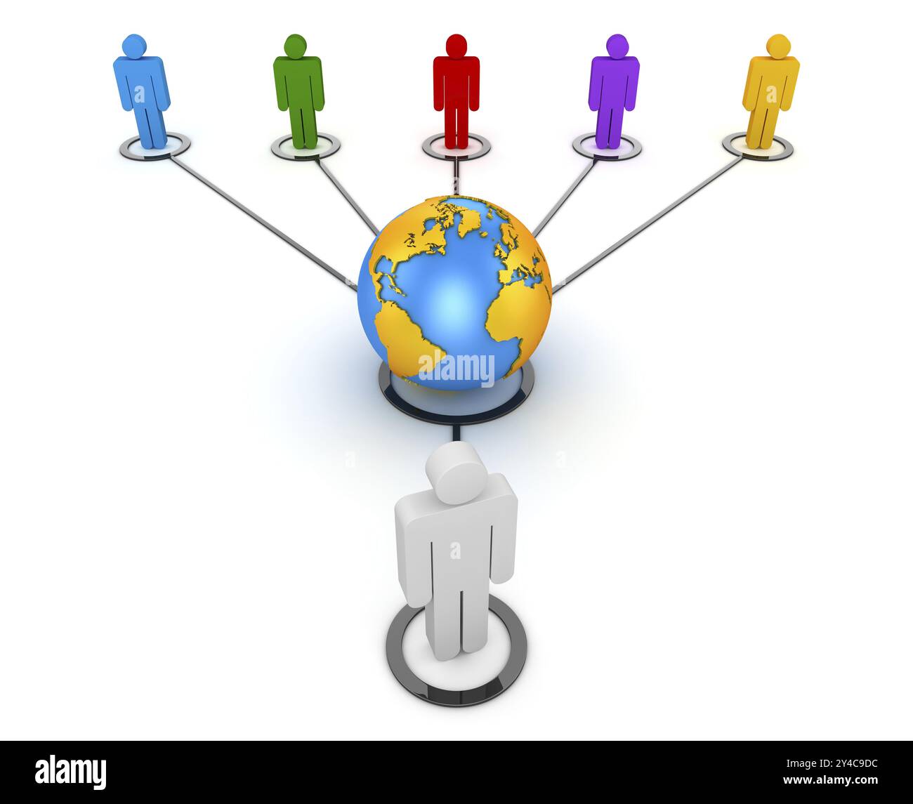 Network people, This is a computer generated and 3d rendered image ...