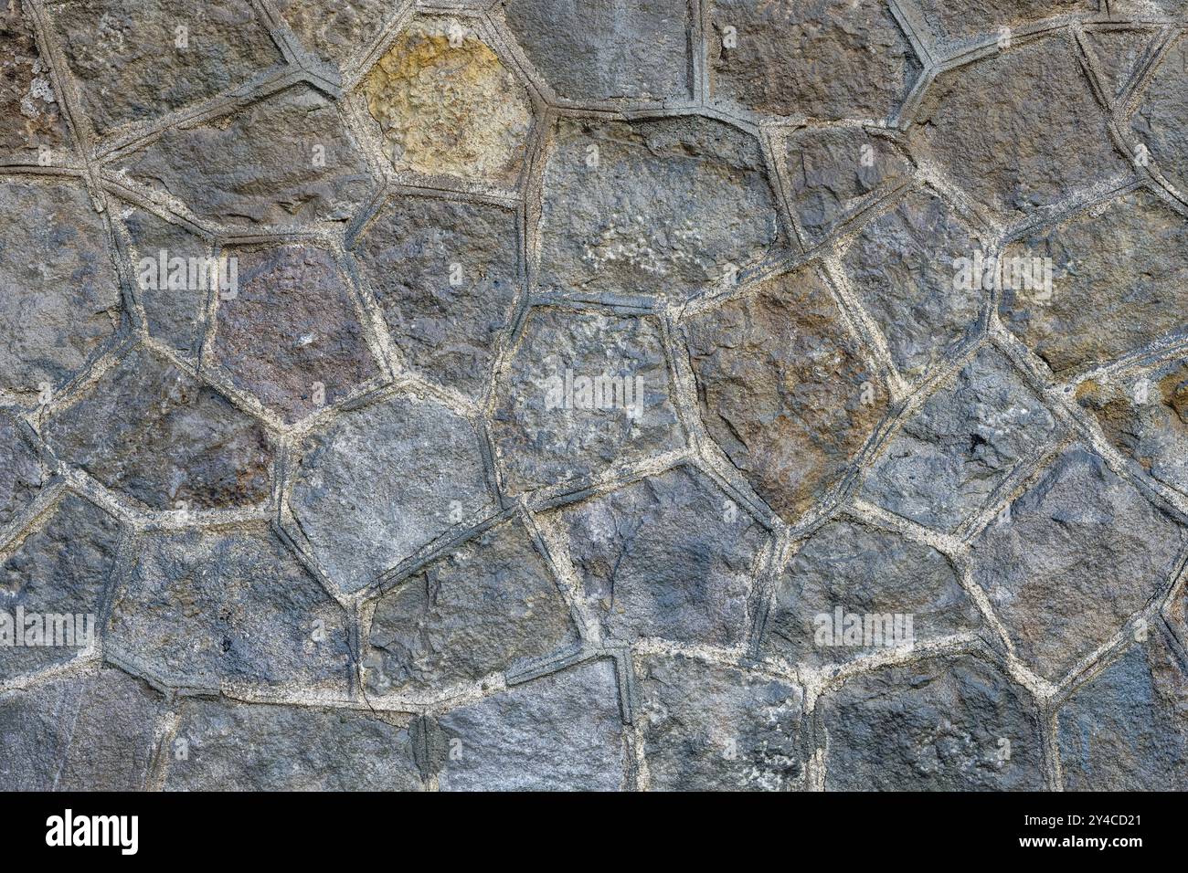 Background made from an old natural stone wall Stock Photo