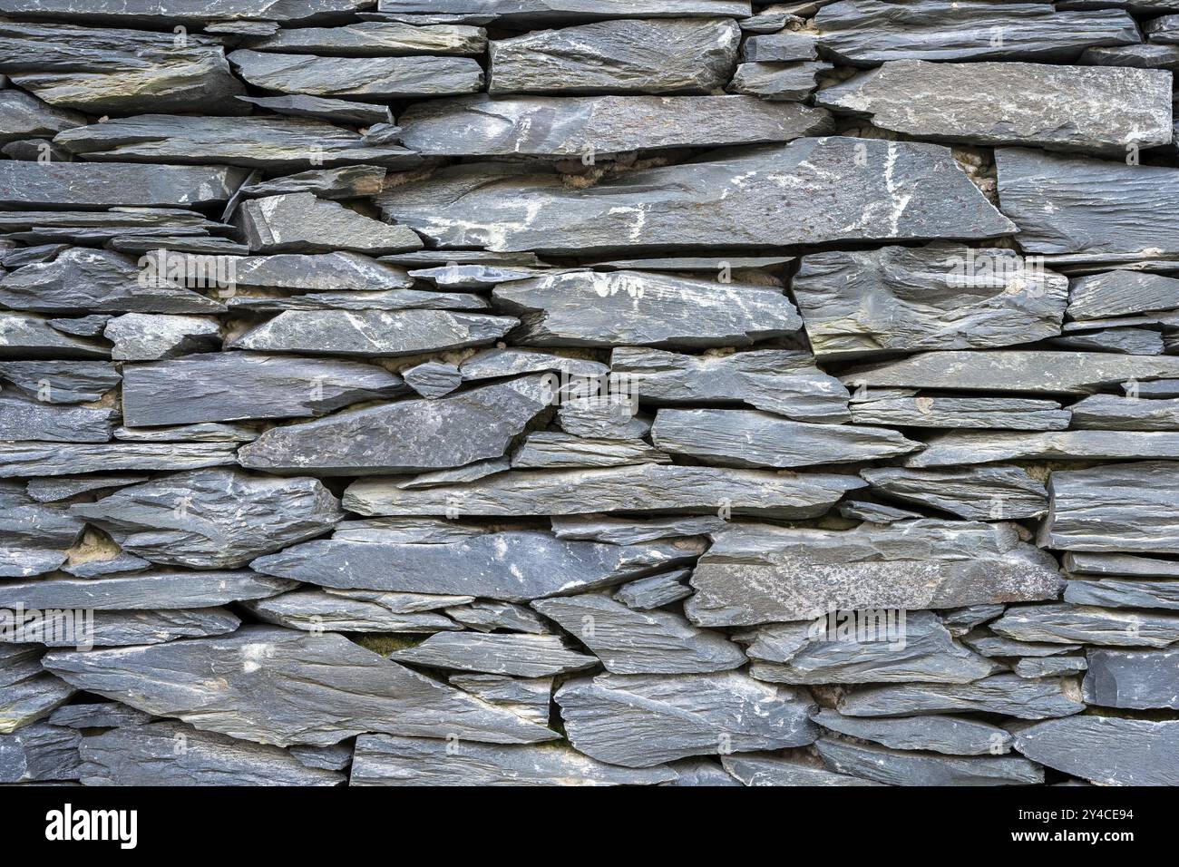 Background made from an old natural slate wall Stock Photo