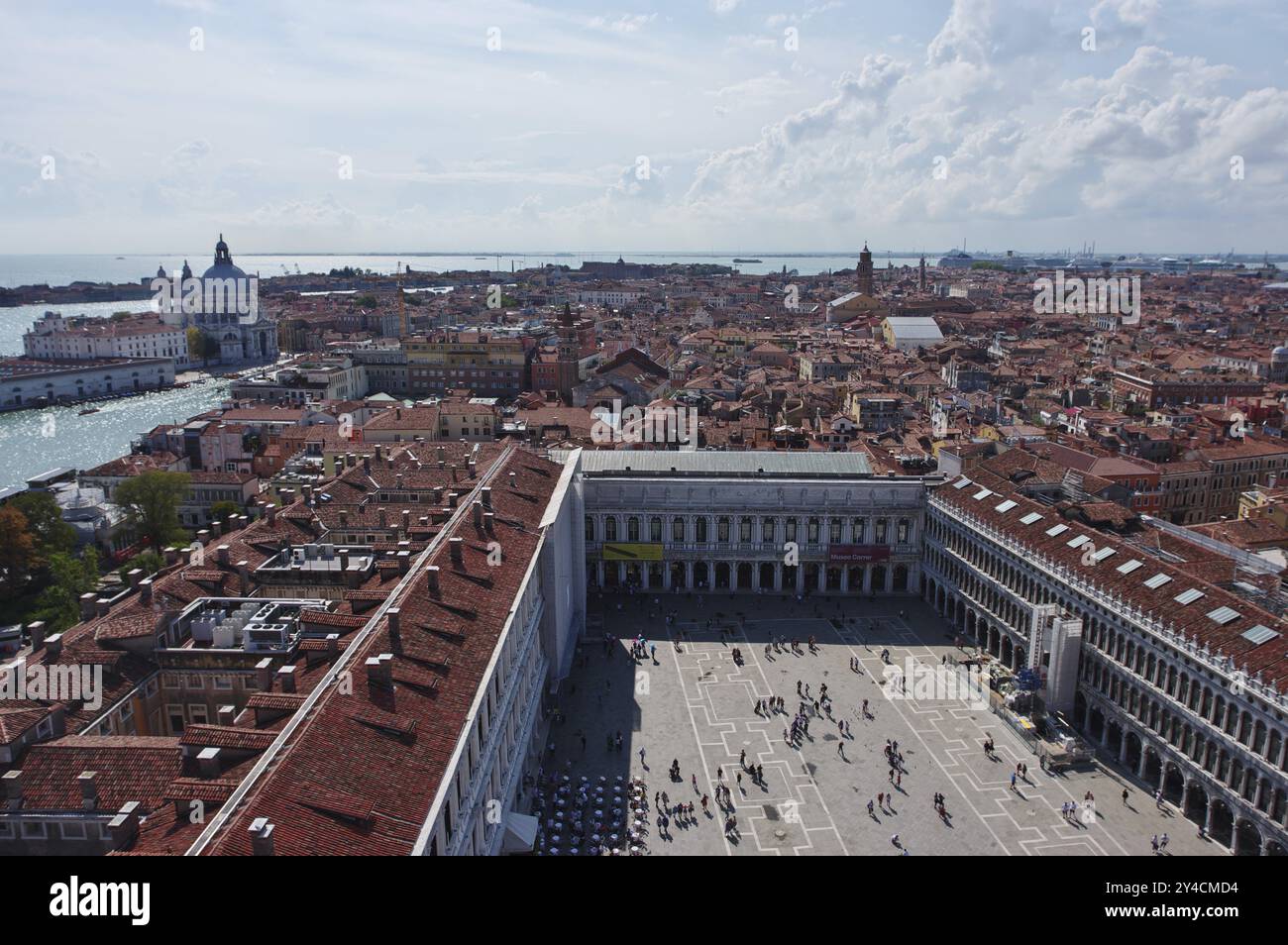 St. Mark's Rower Panoramic view of St Mark's Square and the church from the St Mark's ...