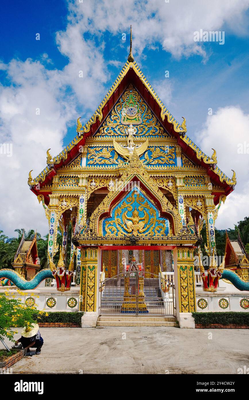'Wat Manee Sri Mahathat' Temple in  Khao Lak, Thailand. Stock Photo