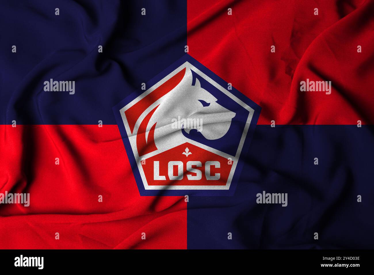 LOSC LILLE FANION vintage foot football pennant EUR 19,90