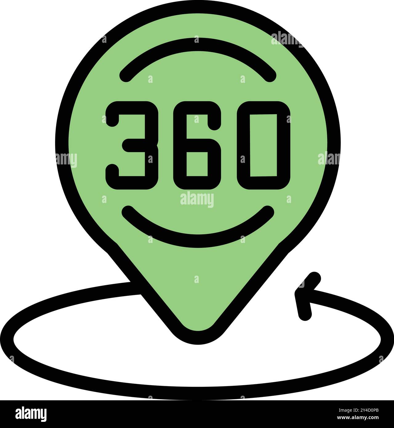 Map marker rotation icon hi-res stock photography and images - Alamy