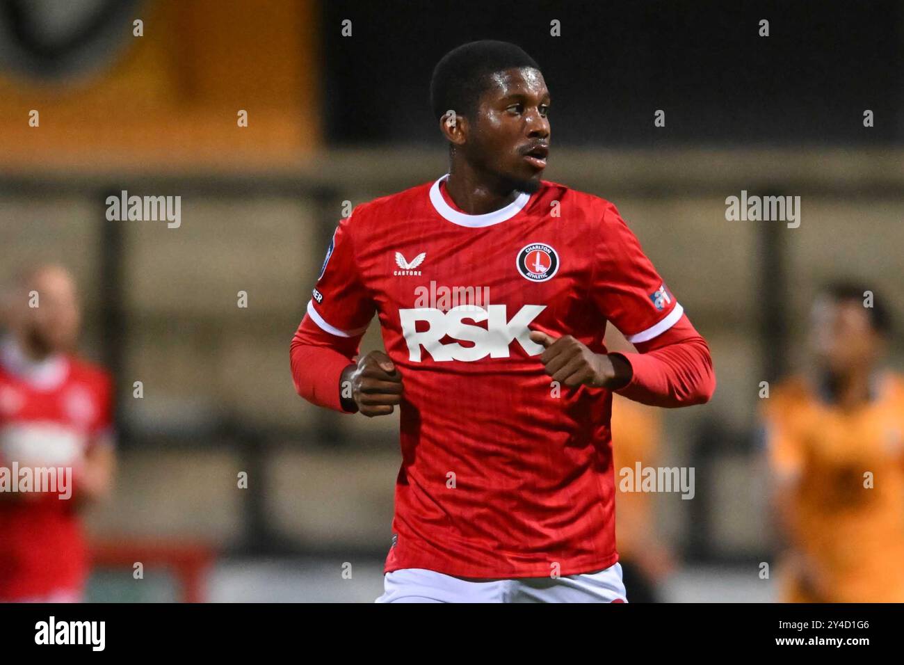 Daniel Kanu (29 Charlton Athletic) during the EFL Trophy match between Cambridge United and Charlton Athletic at the Cledara Abbey Stadium, Cambridge on Tuesday 17th September 2024. (Photo: Kevin Hodgson | MI News) Credit: MI News & Sport /Alamy Live News Stock Photo