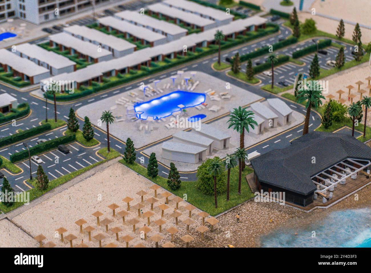 3D Model of Resort and Recreation Center. Baku, Azerbaijan Stock Photo ...