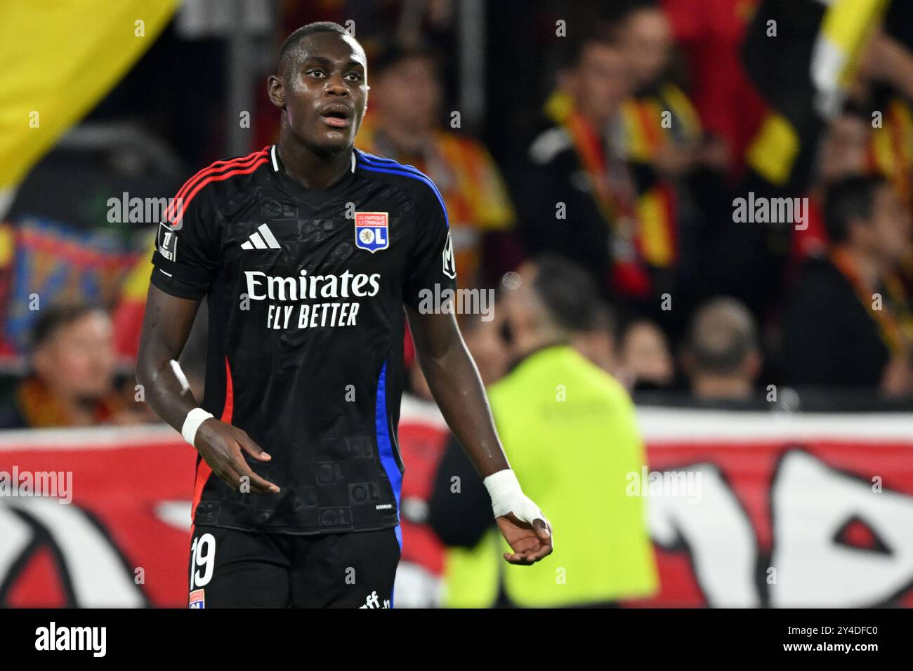 LENS - Moussa Niakhate of Olympique Lyonnais during the French Ligue 1 ...