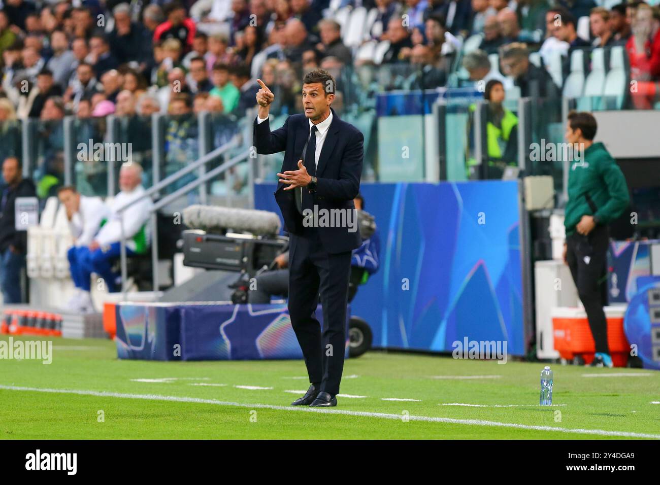 Thiago Motta, head coach of Juventus FC,  during the UEFA Champions League match between Juventus FC and PSV Eindhoven at Allianz Stadium on September Stock Photo